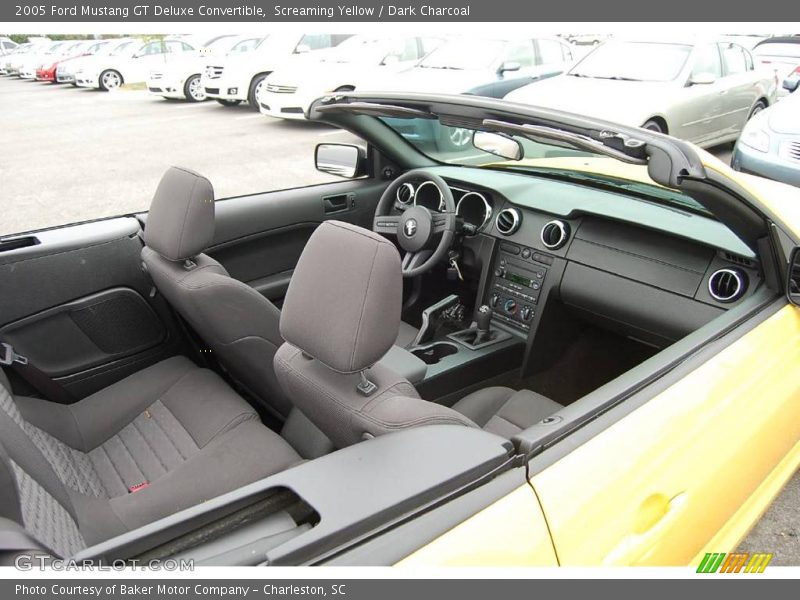 Screaming Yellow / Dark Charcoal 2005 Ford Mustang GT Deluxe Convertible