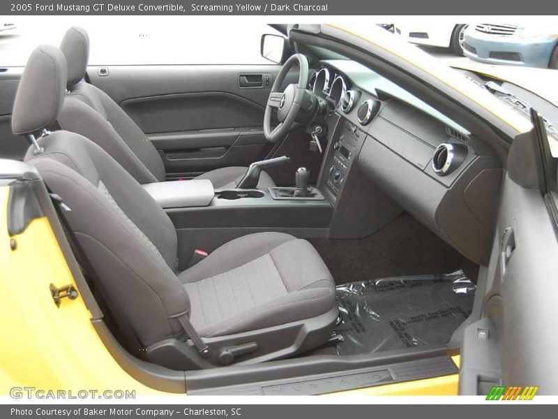Screaming Yellow / Dark Charcoal 2005 Ford Mustang GT Deluxe Convertible