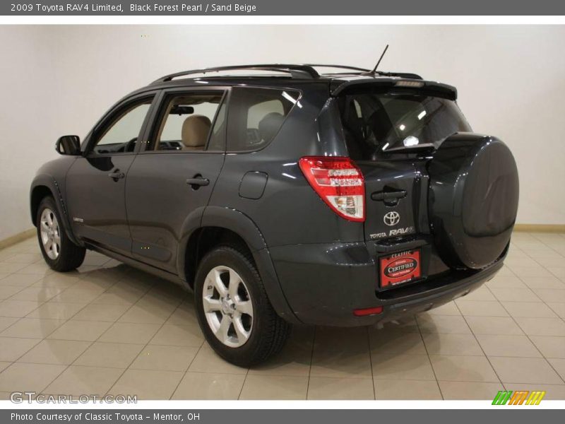 Black Forest Pearl / Sand Beige 2009 Toyota RAV4 Limited