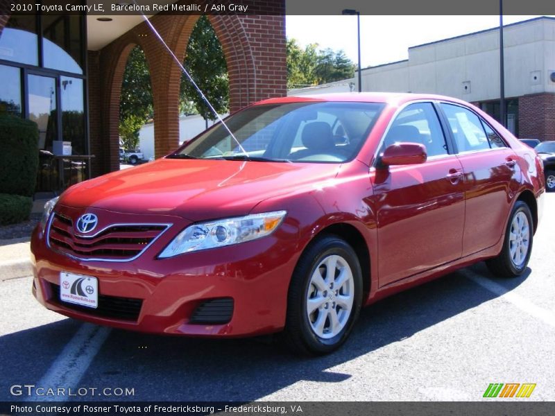 Barcelona Red Metallic / Ash Gray 2010 Toyota Camry LE