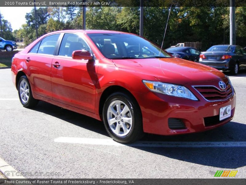 Barcelona Red Metallic / Ash Gray 2010 Toyota Camry LE