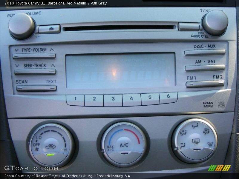 Barcelona Red Metallic / Ash Gray 2010 Toyota Camry LE