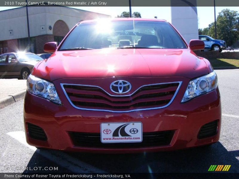 Barcelona Red Metallic / Ash Gray 2010 Toyota Camry LE