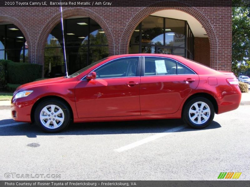 Barcelona Red Metallic / Ash Gray 2010 Toyota Camry LE