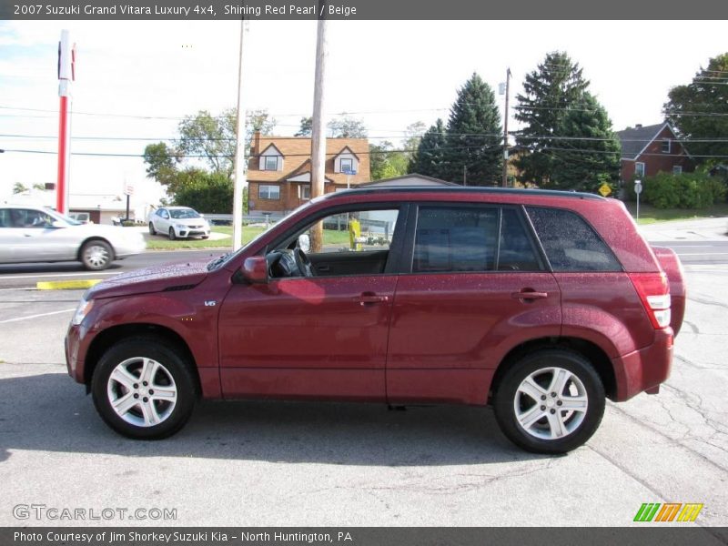 Shining Red Pearl / Beige 2007 Suzuki Grand Vitara Luxury 4x4