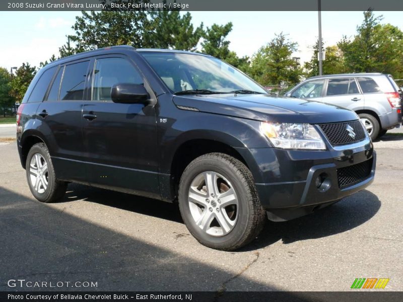 Black Pearl Metallic / Beige 2008 Suzuki Grand Vitara Luxury