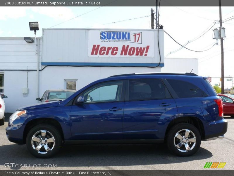 Sapphire Blue Metallic / Beige 2008 Suzuki XL7 Limited