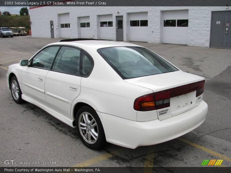 White Frost Pearl / Gray 2003 Subaru Legacy 2.5 GT Sedan