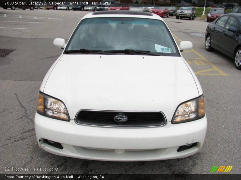 White Frost Pearl / Gray 2003 Subaru Legacy 2.5 GT Sedan