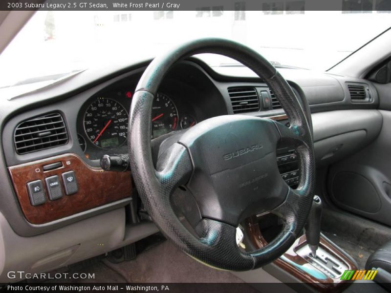 White Frost Pearl / Gray 2003 Subaru Legacy 2.5 GT Sedan