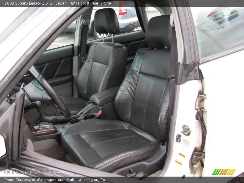 White Frost Pearl / Gray 2003 Subaru Legacy 2.5 GT Sedan