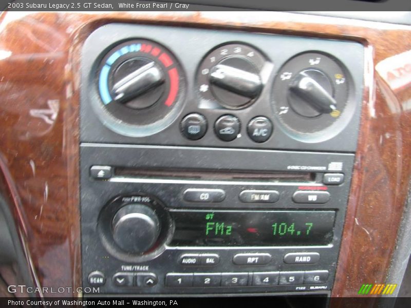 White Frost Pearl / Gray 2003 Subaru Legacy 2.5 GT Sedan