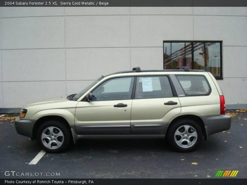 Sierra Gold Metallic / Beige 2004 Subaru Forester 2.5 XS