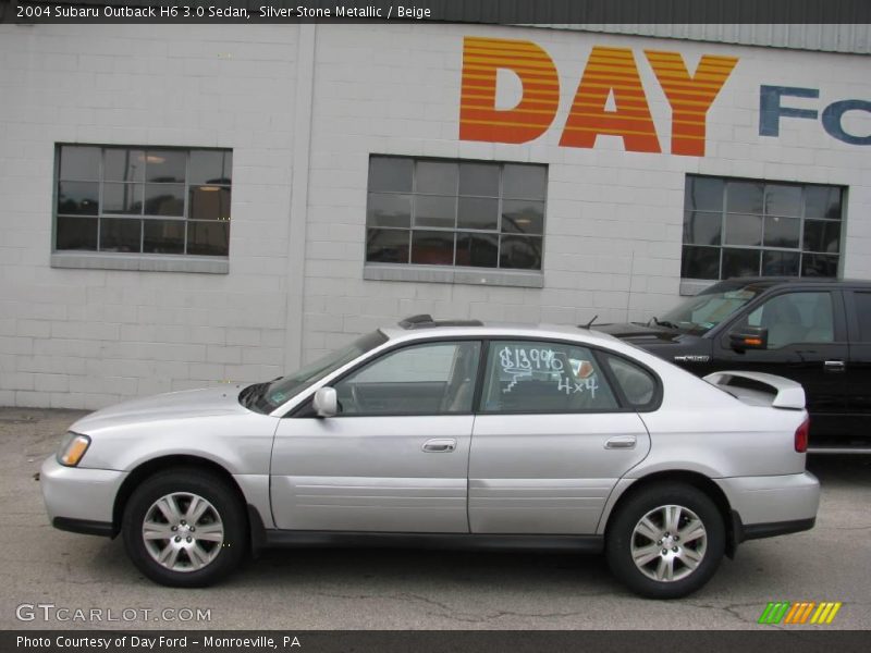 Silver Stone Metallic / Beige 2004 Subaru Outback H6 3.0 Sedan