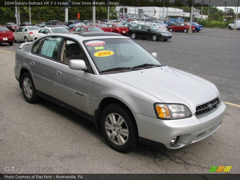 Silver Stone Metallic / Beige 2004 Subaru Outback H6 3.0 Sedan