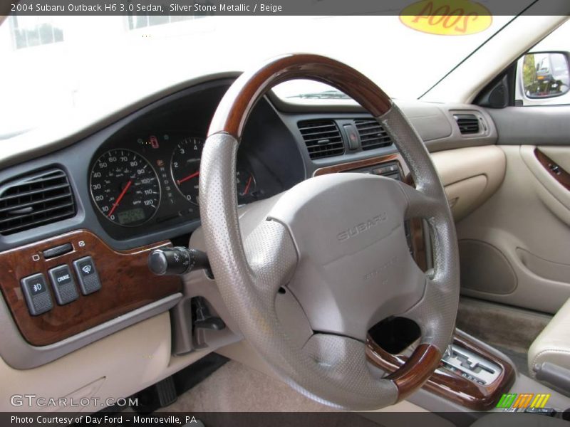 Silver Stone Metallic / Beige 2004 Subaru Outback H6 3.0 Sedan