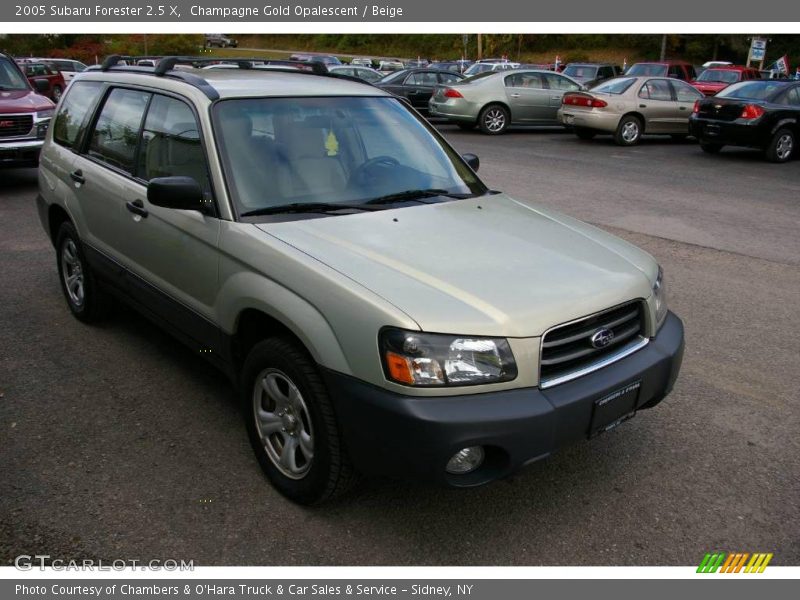 Champagne Gold Opalescent / Beige 2005 Subaru Forester 2.5 X