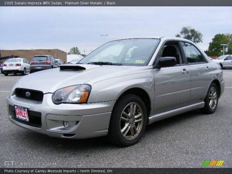 Platinum Silver Metallic / Black 2005 Subaru Impreza WRX Sedan