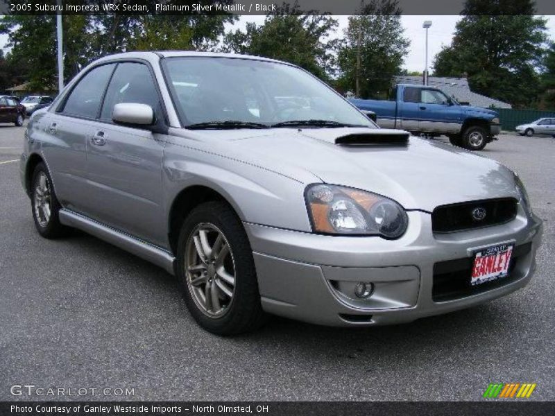 Platinum Silver Metallic / Black 2005 Subaru Impreza WRX Sedan