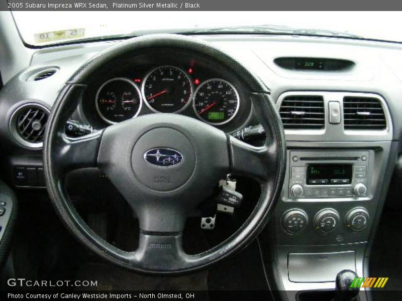 Platinum Silver Metallic / Black 2005 Subaru Impreza WRX Sedan
