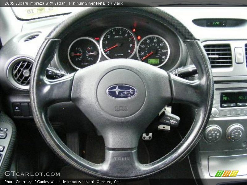 Platinum Silver Metallic / Black 2005 Subaru Impreza WRX Sedan