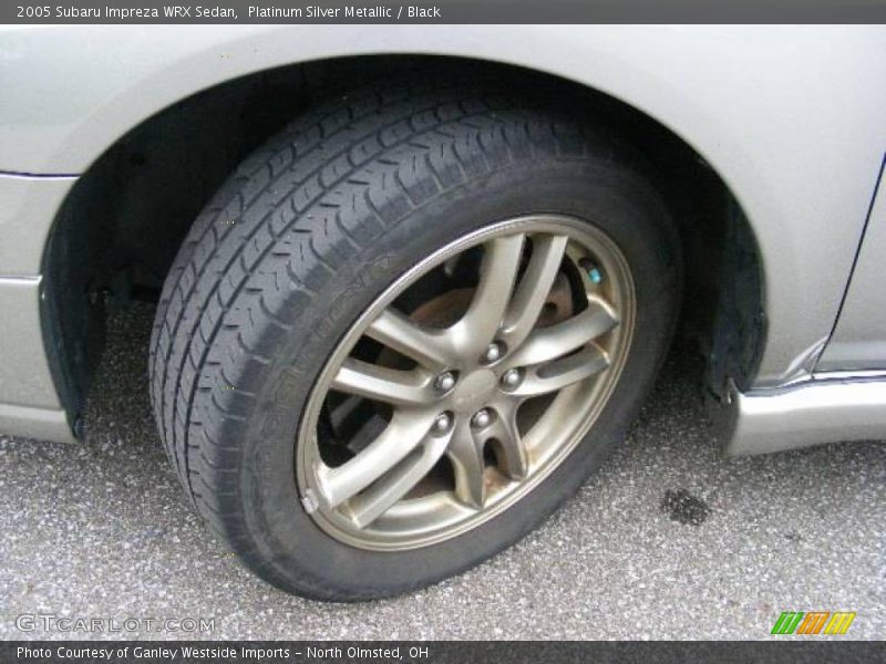 Platinum Silver Metallic / Black 2005 Subaru Impreza WRX Sedan