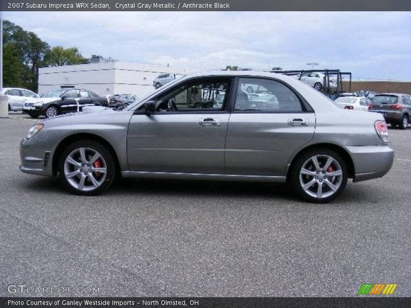 Crystal Gray Metallic / Anthracite Black 2007 Subaru Impreza WRX Sedan