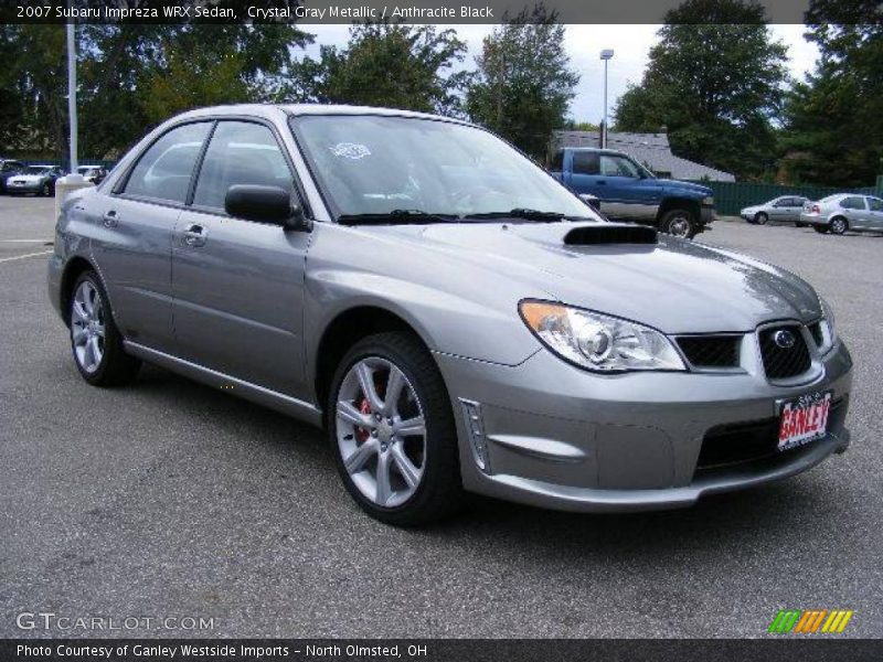 Crystal Gray Metallic / Anthracite Black 2007 Subaru Impreza WRX Sedan