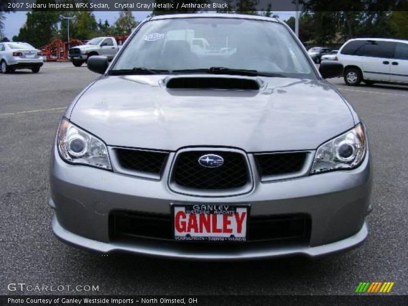 Crystal Gray Metallic / Anthracite Black 2007 Subaru Impreza WRX Sedan