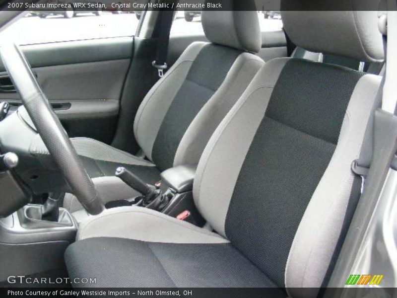 Crystal Gray Metallic / Anthracite Black 2007 Subaru Impreza WRX Sedan