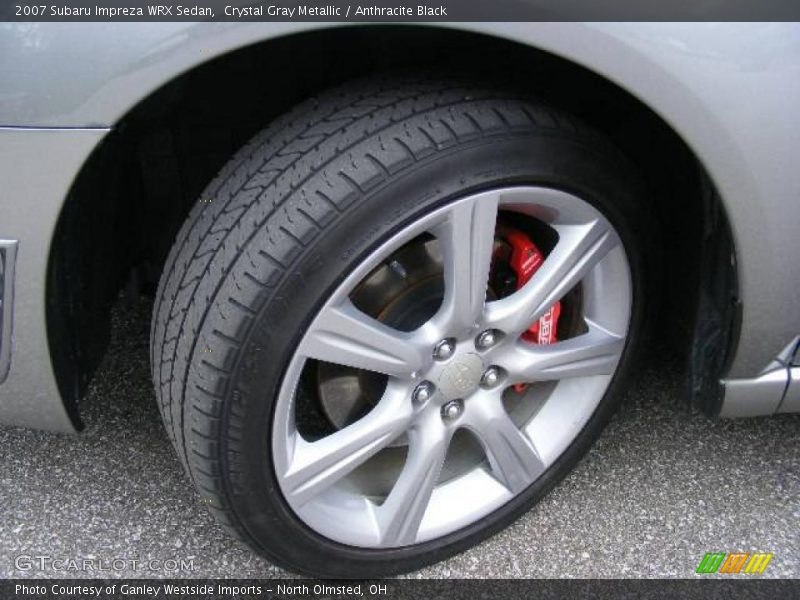 Crystal Gray Metallic / Anthracite Black 2007 Subaru Impreza WRX Sedan