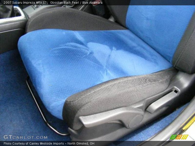 Obsidian Black Pearl / Blue Alcantara 2007 Subaru Impreza WRX STi