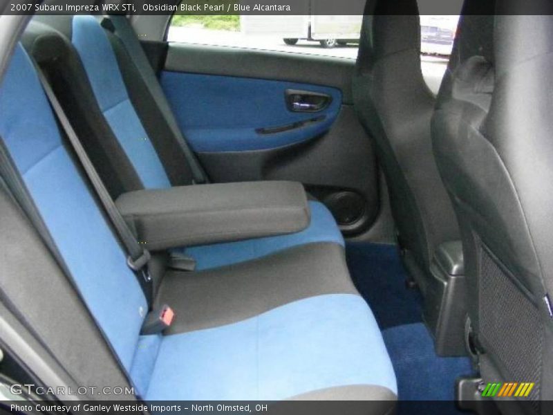 Obsidian Black Pearl / Blue Alcantara 2007 Subaru Impreza WRX STi