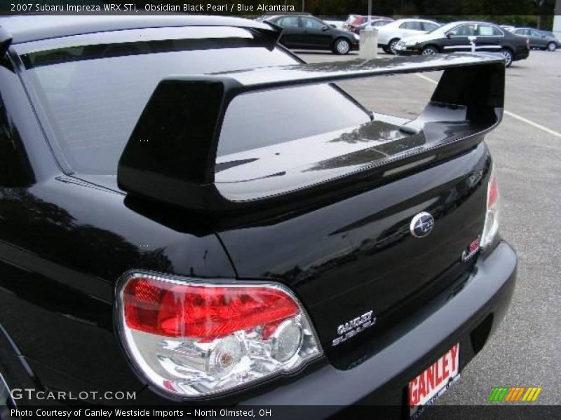 Obsidian Black Pearl / Blue Alcantara 2007 Subaru Impreza WRX STi