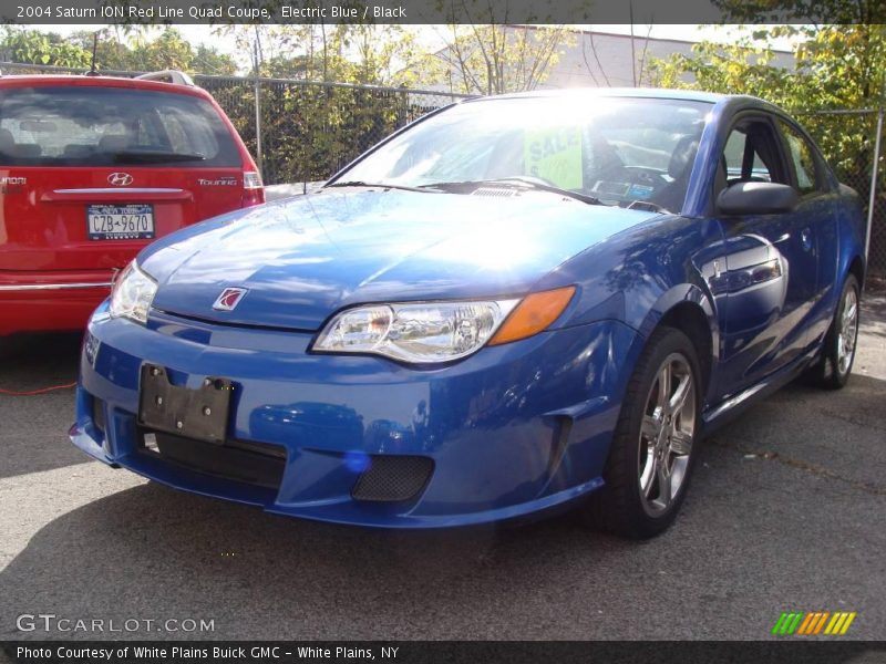 Electric Blue / Black 2004 Saturn ION Red Line Quad Coupe