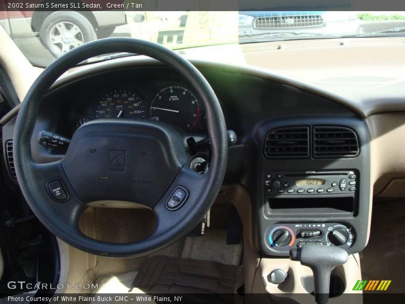 Green / Tan 2002 Saturn S Series SL1 Sedan