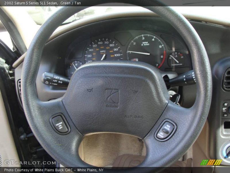 Green / Tan 2002 Saturn S Series SL1 Sedan