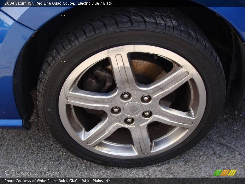 Electric Blue / Black 2004 Saturn ION Red Line Quad Coupe