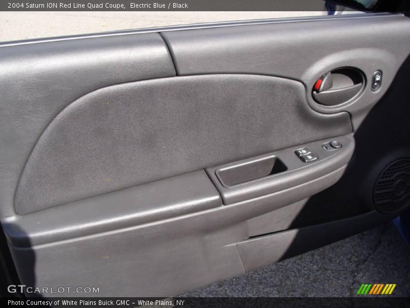 Electric Blue / Black 2004 Saturn ION Red Line Quad Coupe