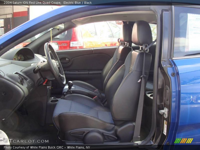 Electric Blue / Black 2004 Saturn ION Red Line Quad Coupe