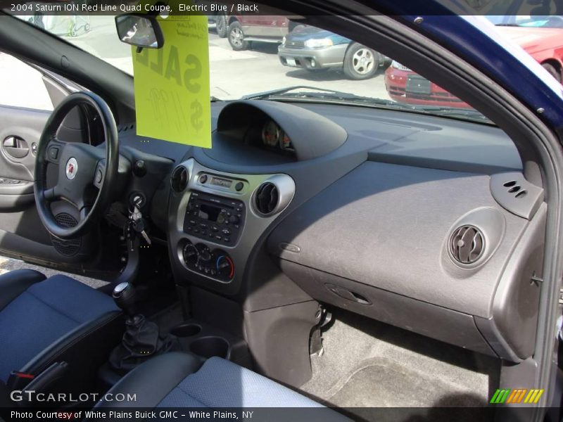 Electric Blue / Black 2004 Saturn ION Red Line Quad Coupe