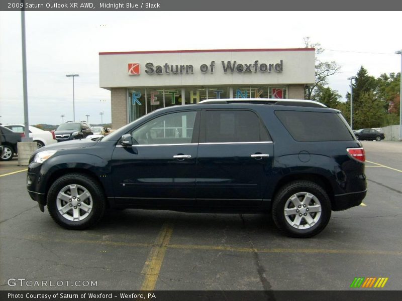Midnight Blue / Black 2009 Saturn Outlook XR AWD