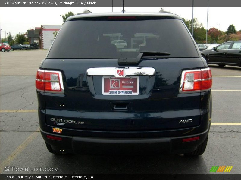 Midnight Blue / Black 2009 Saturn Outlook XR AWD