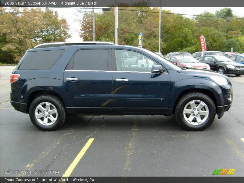 Midnight Blue / Black 2009 Saturn Outlook XR AWD
