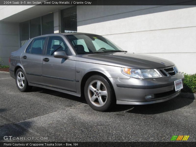 Steel Gray Metallic / Granite Gray 2004 Saab 9-5 Arc Sedan