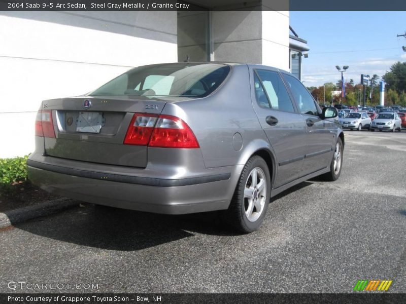 Steel Gray Metallic / Granite Gray 2004 Saab 9-5 Arc Sedan