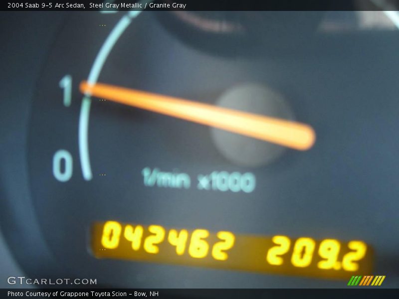 Steel Gray Metallic / Granite Gray 2004 Saab 9-5 Arc Sedan