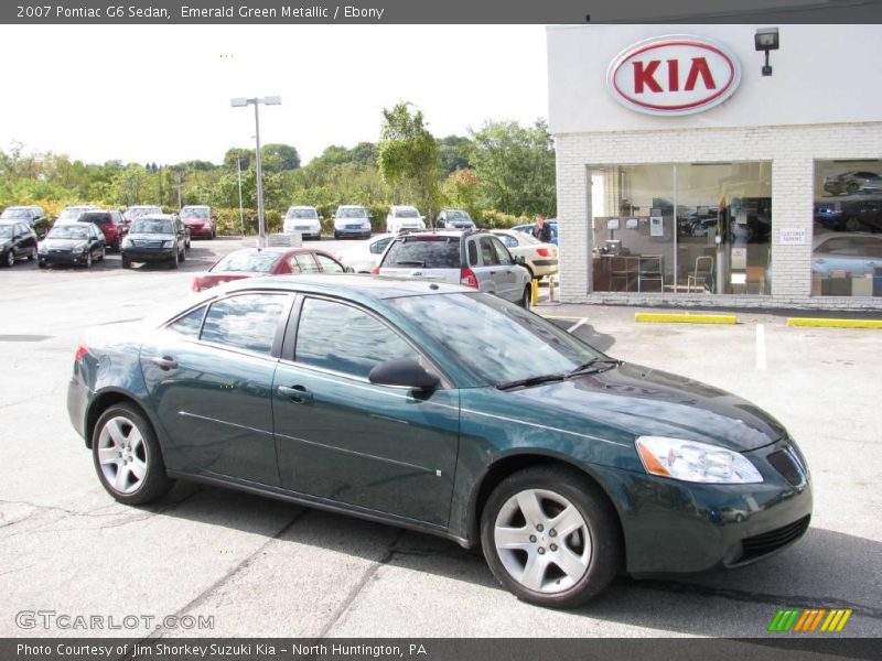 Emerald Green Metallic / Ebony 2007 Pontiac G6 Sedan