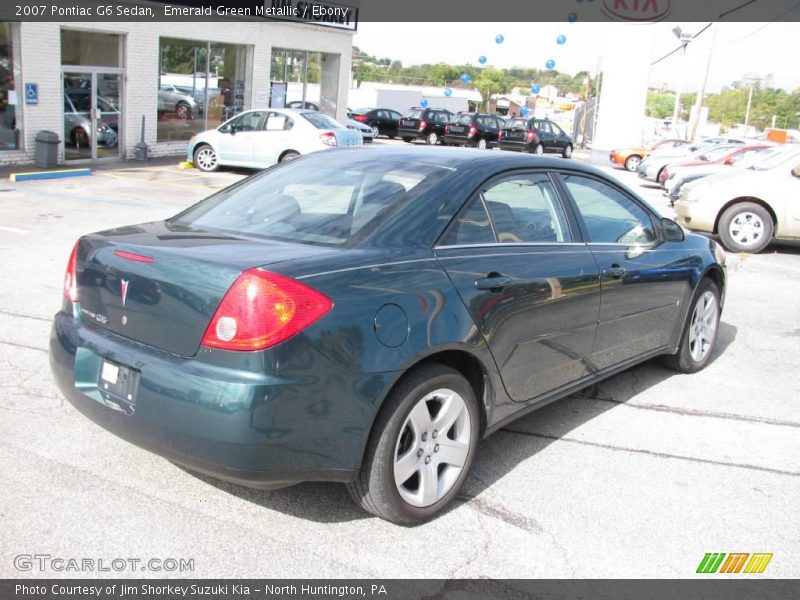 Emerald Green Metallic / Ebony 2007 Pontiac G6 Sedan