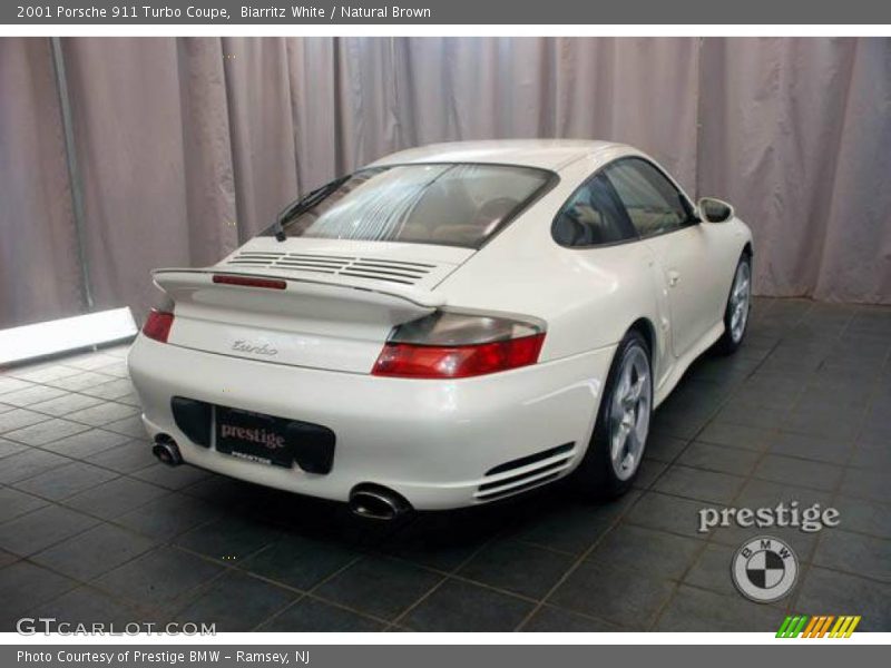 Biarritz White / Natural Brown 2001 Porsche 911 Turbo Coupe